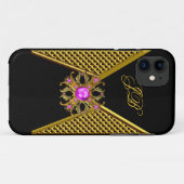 iPhone 5 Case-Mate Hoes Pink Goud Zwart (Achterkant (horizontaal))