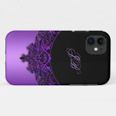 iPhone 5 Case-Mate Hoesje Paars Zwart (Achterkant (horizontaal))
