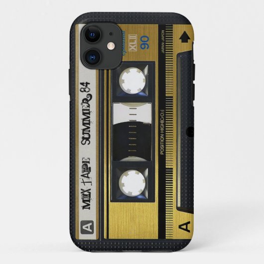 iPhone 5 Cassettebandje Retro Mix Tape Hoes 1984 (Achterkant)