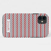 iPhone 5 Chevron Pattern Case-Mate Hoes (maroon) (Achterkant (horizontaal))