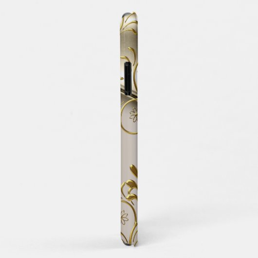 iPhone 5 Damask Caramel Cream Beige Gold Amber Case-Mate iPhone Case (Achterkant/rechts)