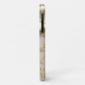 iPhone 5 Damast Karamel Crème Beige Goud Amber Case-Mate iPhone Case (Achterkant/links)