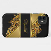 iPhone 5 Elegant Classy Gold Lace Case-Mate iPhone Case (Achterkant (horizontaal))