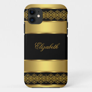 iPhone 5 Elegant Classy Gold Zwart Case-Mate iPhone Case