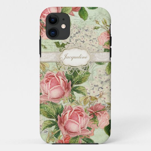 IPhone 5 -  Engels Roos Lace in Hydrangea Case-Mate iPhone Case (Achterkant)