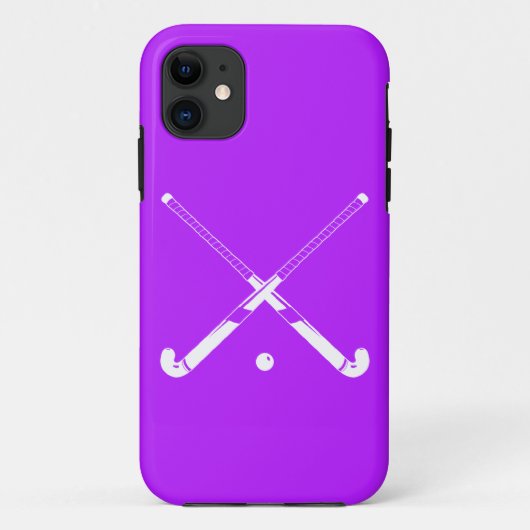 iPhone 5 Field Hockey Silhouette Paars Case-Mate iPhone Case (Achterkant)
