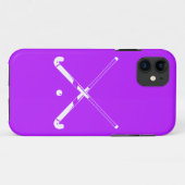 iPhone 5 Field Hockey Silhouette Paars Case-Mate iPhone Case (Achterkant (horizontaal))