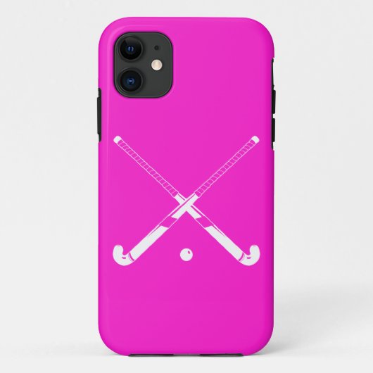iPhone 5 Field Hockey Silhouette Pink Case-Mate iPhone Case (Achterkant)