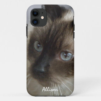 iPhone 5: Gepersonaliseerd Siamese Kat Hoesje