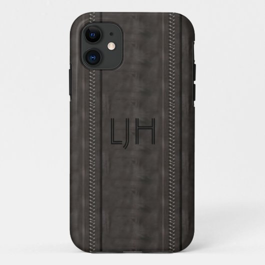 iPhone 5 Hoesje Bruine Suède Look (Achterkant)