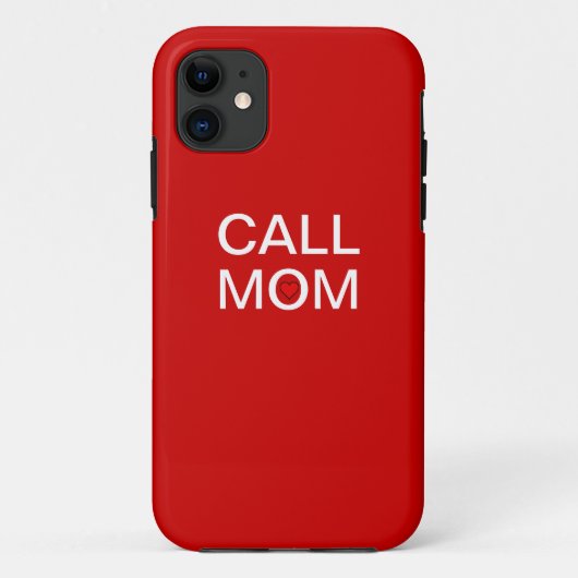 iPhone 5 Hoesje CALL MOM (Achterkant)