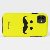 iPhone 5 Hoesje Gepersonaliseerd Mustache Face (Achterkant (horizontaal))