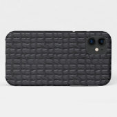 iPhone 5 Hoesje grijs grijs lederen look (Achterkant (horizontaal))