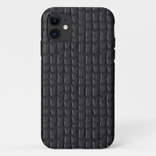 iPhone 5 Hoesje Grijs Leer Look (Achterkant)