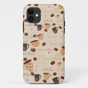 Iphone 5 Hoesje "Ik hou van koffie"