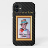 iPhone 5 hoesje Koolstof Afbeelding Lijst 3D (Achterkant)