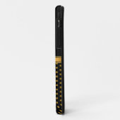 iPhone 5 Hoesje-Mate Hoesje Gold Black Spot (Achterkant/links)