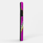 iPhone 5 Hoesje-Mate Hoesje Hot Pink Gold Zwart (Achterkant/rechts)