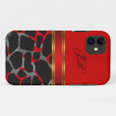 iPhone 5 Hoesje-Mate Hoesje Wild Red Black (Achterkant (horizontaal))