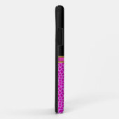 iPhone 5 Hoesje-Mate Hoesje Wild Roze Zwart (Achterkant/rechts)