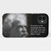 iPhone 5 hoesje met Mark Twain afbeelding en quote (Achterkant (horizontaal))