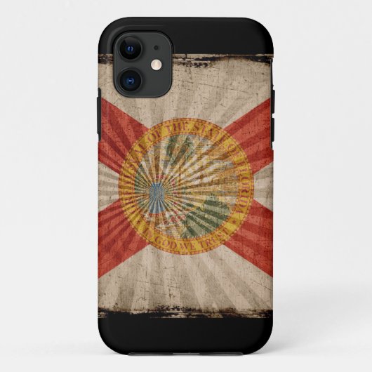 Iphone 5 Hoesje met staatsvlag van Florida (Achterkant)