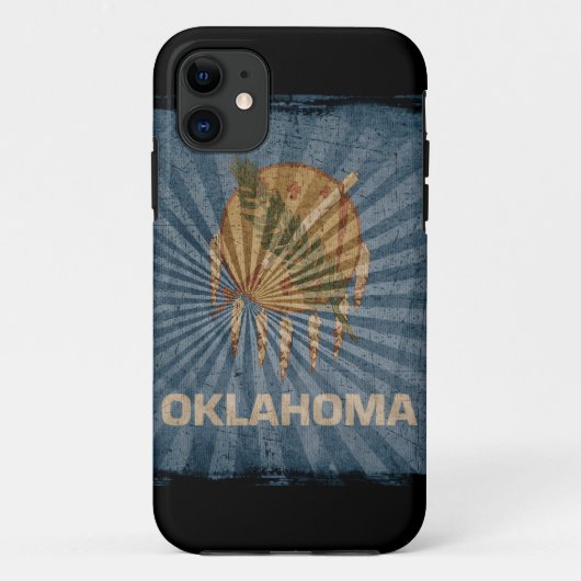 Iphone 5 hoesje met staatsvlag van Oklahoma (Achterkant)