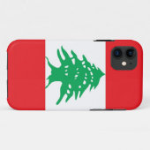 IPhone 5 Hoesje met vlag van Libanon (Achterkant (horizontaal))