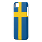 IPhone 5 Hoesje met vlag van Zweden (Achterkant Links)