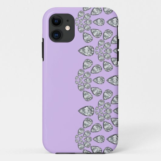 iPhone 5 hoesje Paarse diamant (Achterkant)