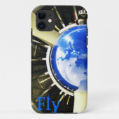 iPhone 5 Hoesje Plane Afbeelding - Fly (Achterkant)
