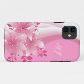 iPhone 5 Hoesje Pretty Pink Bloemen (Achterkant (horizontaal))