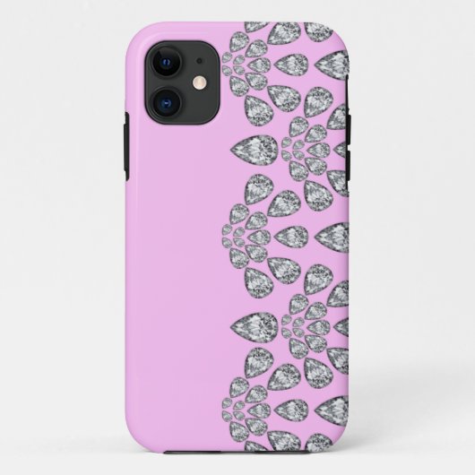 iPhone 5 hoesje Roze Diamant (Achterkant)