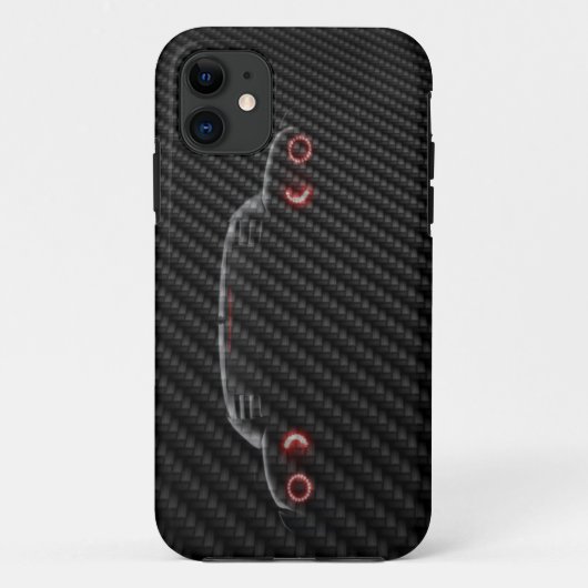iPhone 5 hoesje Sjabloon Carbon Car 3D Change afbe (Achterkant)
