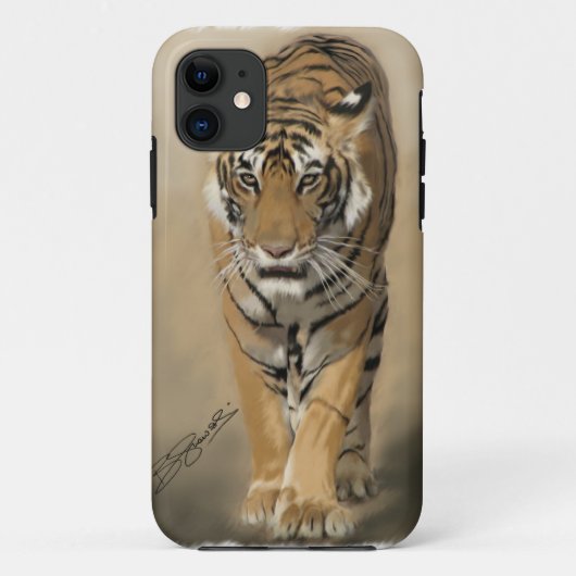 iPhone 5 hoesje Stalkende tijgerin (Achterkant)