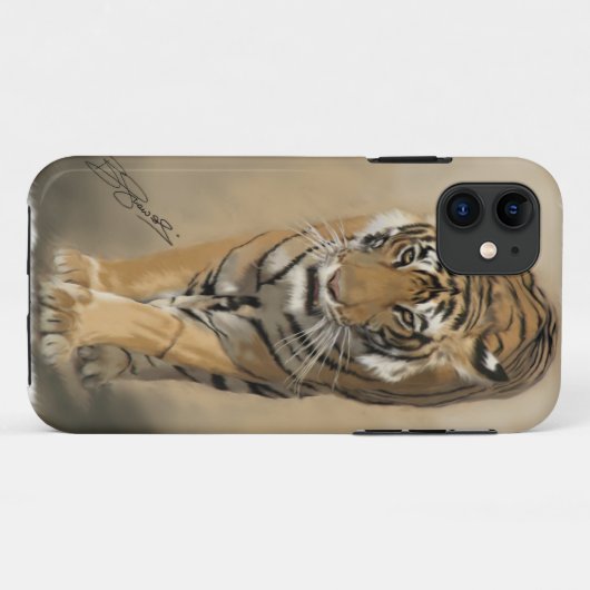 iPhone 5 hoesje Stalking-tijger (Achterkant (horizontaal))