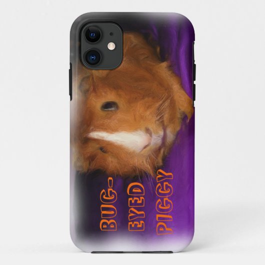 iPhone 5 Hoesje voor Guinee Pig "BUG-EYED PIGGY" (Achterkant)