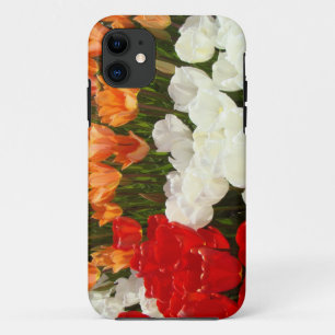 iPhone 5 hoesjes Rode Witte Oranje Tulp Bloemen