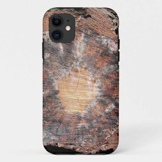iPhone 5 Hülle braun-schwarzer Baumquerschnitt Case-Mate iPhone Case (Achterkant)