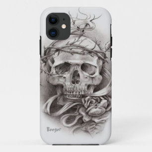 Iphone 5 ID - Skull with Crown of Thorns 11 Hoesje