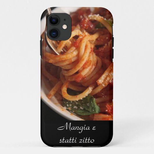 iPhone 5 Italiaans hoesje Mangia e statti zitto Pa (Achterkant)