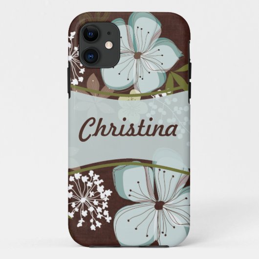 iPhone 5 Mate Barely There™ Hoesje Hawaiian Flowe (Achterkant)