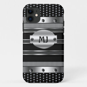 iPhone 5 metalen noppen zien er chroom heren uit 11 Hoesje