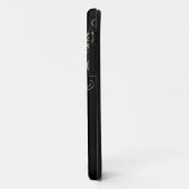 IPhone 5 Moderne Pauwenveren Gouden Draai Naam Case-Mate iPhone Case (Achterkant/links)
