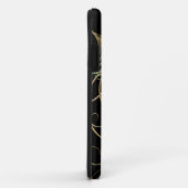 IPhone 5 Moderne Pauwenveren Gouden Draai Naam Case-Mate iPhone Case (Achterkant/rechts)