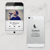 iPhone 5  Namecard voor muzikanten Visitekaartje (Voorkant / Achterkant)