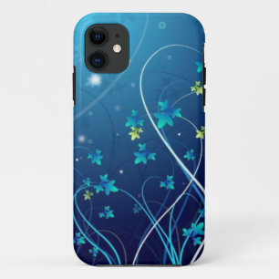 iphone 5 Ocean Blue Flowers hoesje