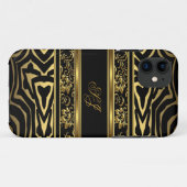 iPhone 5 of 4 Modern Goud Zwart Case-Mate iPhone Case (Achterkant (horizontaal))