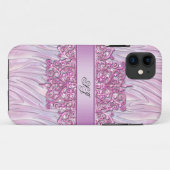iPhone 5 of 4 Zebra Damask Mooie Roze Case-Mate iPhone Case (Achterkant (horizontaal))