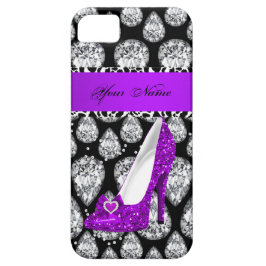 iPhone 5 Paarse hoge hak schoen Case-Mate iPhone Case